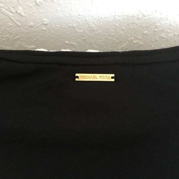 MICHAEL KORS ANIMAL PRINT BLOUSE WOMAN LARGE TEAL AND BLACK (15) - Picture 5 of 5